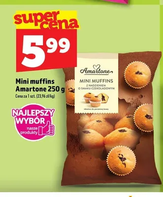Mini muffins Amartone promocja w TOPAZ