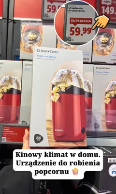 Urządzenie do popcornu Silvercrest Popcorn Maker promocja w Lidl