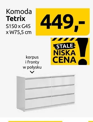 Komoda Tetrix promocja w Black Red White