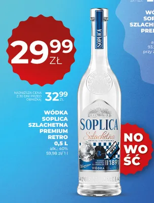 Wódka Soplica Szlachetna Premium Retro promocja w Duży Ben