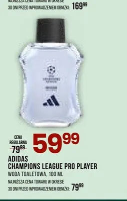 Woda toaletowa Adidas Champions League Pro Player promocja w Drogerie Natura