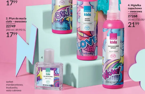 Mgiełka zapachowa truskawka Avon Kids promocja w AVON