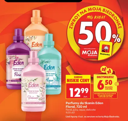 Perfumy do tkanin, różne rodzaje promocja w Biedronka