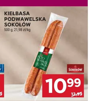 Kiełbasa podwawelska Sokołów promocja w Stokrotka