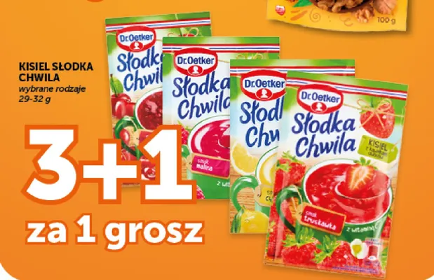 Kisiel Słodka Chwila truskawkowy Dr. Oetker promocja w Euro Sklep