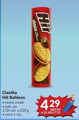 Ciastka Hit Bahlsen różne smaki promocja w Makro