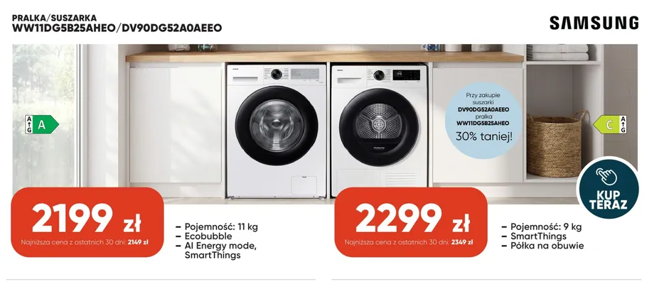 Suszarka Samsung DV90DG52A0AEEO promocja w Max Elektro