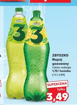 Napój gazowany Zbyszko 3 Limonka promocja w Kaufland