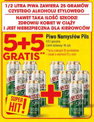 Piwo Namysłów Pils promocja w POLOmarket
