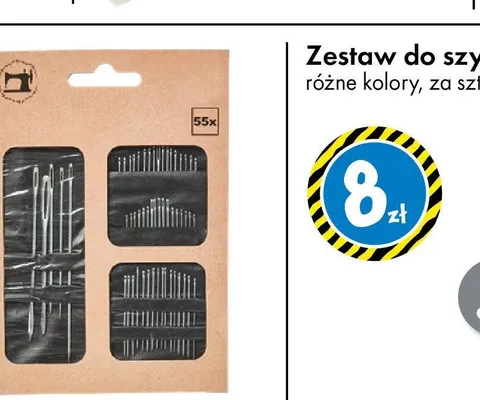 Zestaw do szycia różne kolory promocja w Tedi