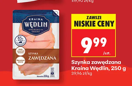 Szynka zawędzana Kraina Wędlin promocja w Biedronka