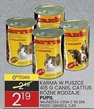 Karma w puszce 415 g Lotus różne rodzaje promocja w Wafelek