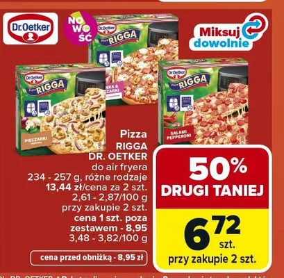 Pizza RIGGA DR. OETKER do air fryera promocja w Carrefour