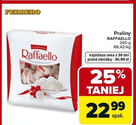 Praliny Raffaello promocja w Carrefour
