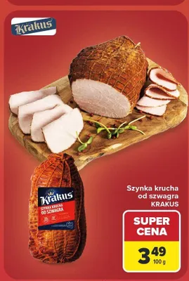 Szynka krucha od szwagra Krakus promocja w Carrefour