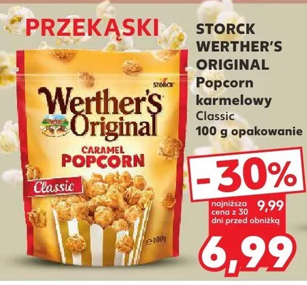 Popcorn karmelowy Classic promocja w Kaufland