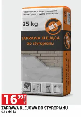 Zaprawa klejowa do styropianu M1 promocja w Merkury Market
