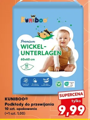 Podkłady do przewijania Kuniboo 60x60cm promocja w Kaufland
