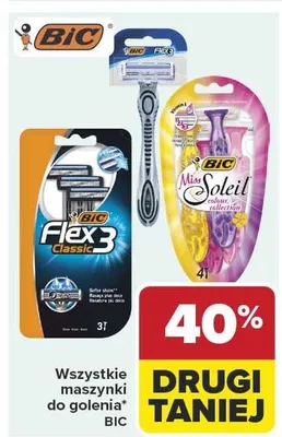 Maszynki do golenia Bic promocja w Carrefour