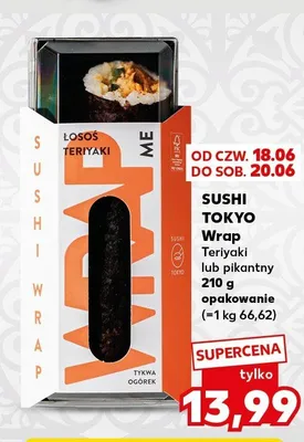 Sushi wrap pikantny Sushi Tokyo promocja w Kaufland