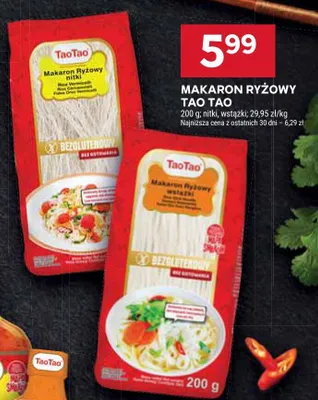 Makaron ryżowy nitki promocja w Stokrotka