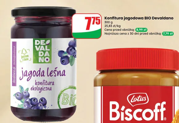 Konfitura jagodowa BIO promocja w Dino