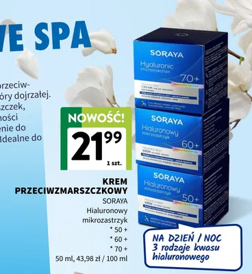 Krem przeciwzmarszczkowy Hialuronowy mikrozastrzyk 70+ promocja w Intermarche
