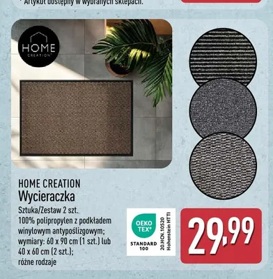 Wycieraczka Home Creation 40x60 cm 2-pak promocja w Aldi