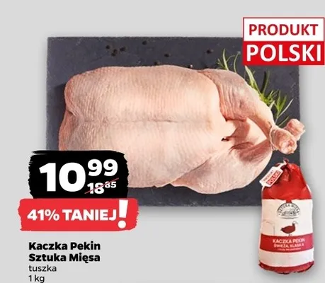 Kaczka Pekin sztuka mięsa tuszka promocja w Netto