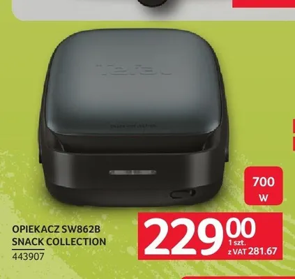 Opiekacz Tefal SW862B Snack Collection promocja w Selgros