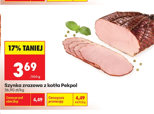 Szynka zrazowa z kotła Pekpol promocja w Biedronka