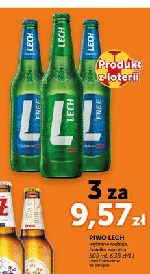 Piwo bezalkoholowe Lech Free 0,0% promocja w ABC
