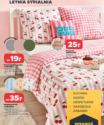 Komplet pościeli z mikrofibry 220x200cm z 2 poduszkami 70x80cm promocja w Netto