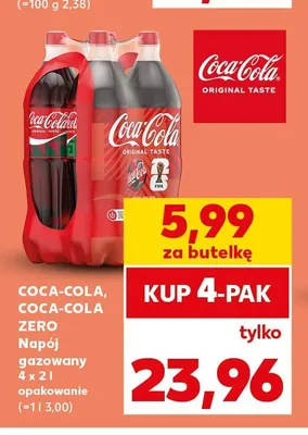 Napój gazowany Coca-Cola Original Taste 4-pak promocja w Kaufland