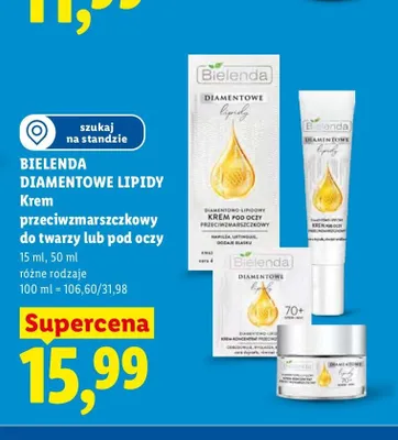 Krem pod oczy Bielenda Diamentowe Lipidy promocja w Lidl