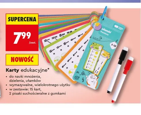 Karty edukacyjne Happy Color promocja w Biedronka