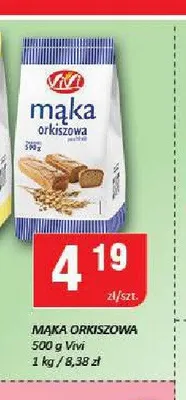 Mąka orkiszowa Vivi promocja w Chorten