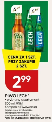 Piwo lech wybrany asortyment promocja w Chata Polska