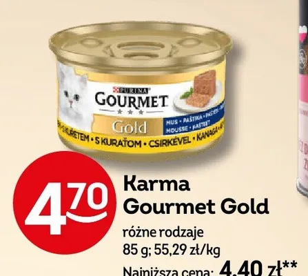 Karma dla kota Gourmet Gold promocja w Żabka