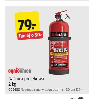 Gaśnica proszkowa Ogniochron 2 kg promocja w Jula