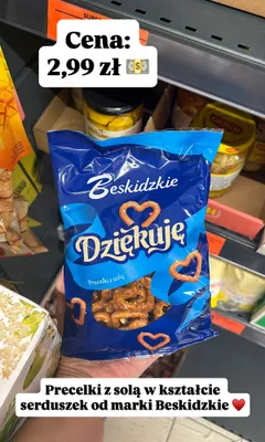 Precelki z solą Beskidzkie Dziękuję promocja w Biedronka