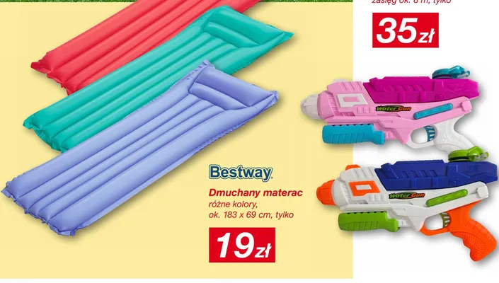 Pistolet na wodę długość ok. 42cm zasięg ok. 8m promocja w KiK