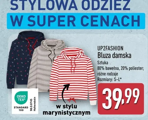 Bluza damska UP2FASHION promocja w Aldi