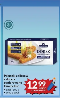 Paluszki z filetów z dorsza panierowane Family Fish promocja w Makro