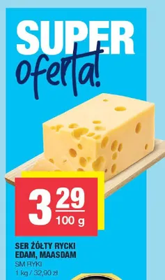 Ser żółty Rycki Maasdam SM Ryki promocja w SPAR