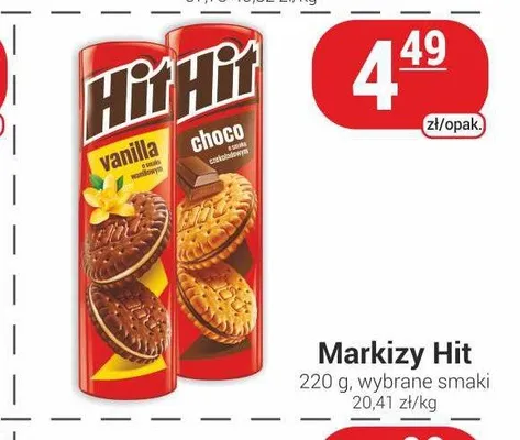 Markizy Hit choco promocja w Delikatesy Sezam