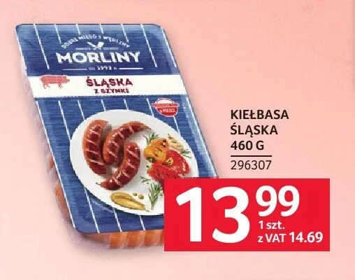 Kiełbasa śląska Morliny promocja w Selgros