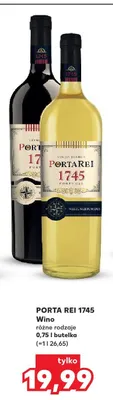 Wino czerwone Porta Rei 17 promocja w Kaufland