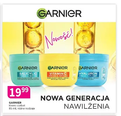 Krem-sorbet Garnier Hyaluron Fresh & Plump promocja w Drogerie Polskie