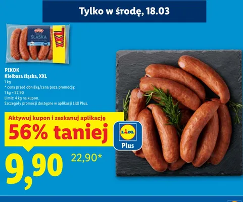 Kiełbasa śląska, XXL promocja w Lidl